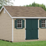 10x12 Classic Painted Wood Lap Shed Siding